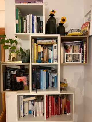 Estantería Modular Blanca y Madera