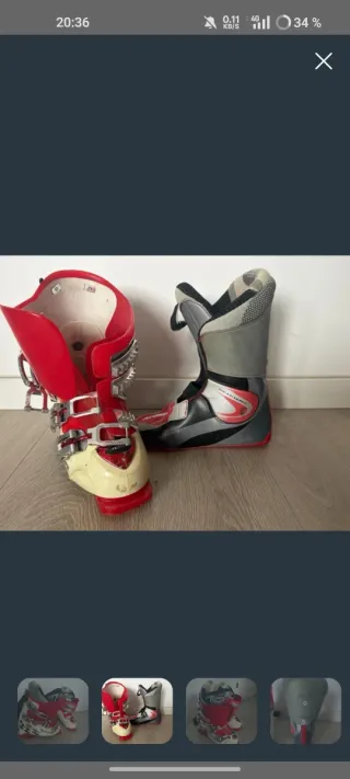 Botas de esquí Atomic rojas