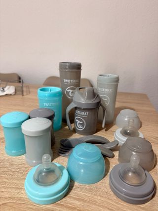 Set Biberones y Vaso Twistshake