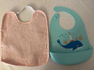 Baberos silicona y toalla plastificado
