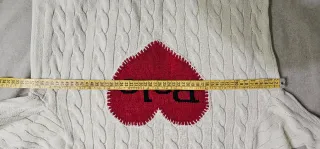 Polo Ralph Lauren Maglione Bianco con  Cuore Tg XS