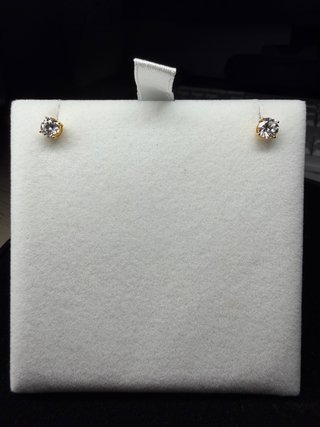 Pendientes oro 14k diamante 1.03ct IGI