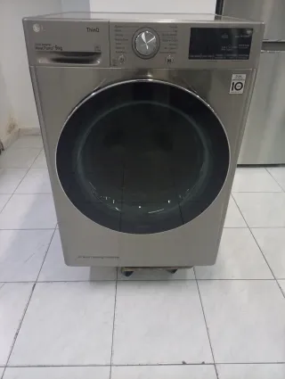 SECADORA LG ThinQ DUAL inverter 9kg ACERO inoxidab