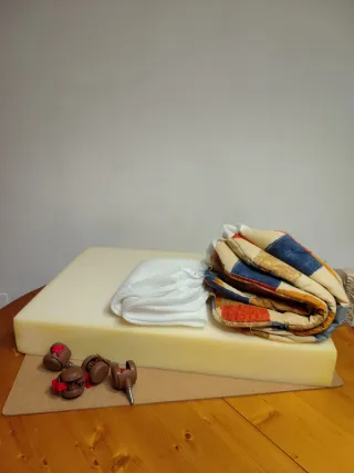 Minicuna madera pino plegable