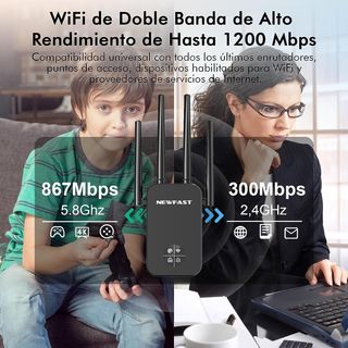 Repetidor WiFi NEWFAST Amplificador Señal