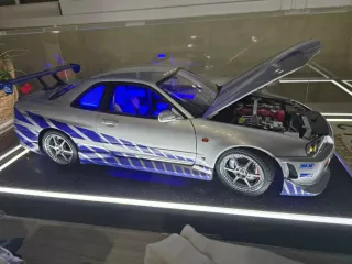 Nissan Skyline R34 1:8 Fast & Furious Planeta Agos