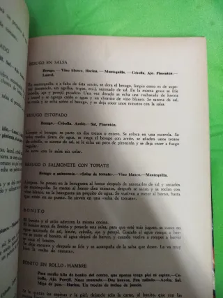 Libro cocina antiguo coleccion dieta salud ayuda