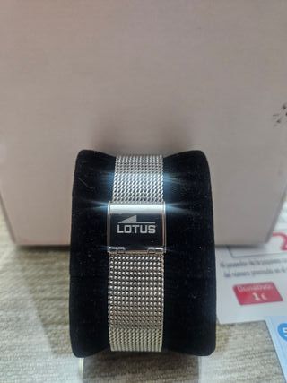 Reloj Lotus Crono Mujer Rosa y Plata