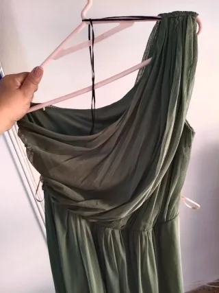 Vestido fiesta verde