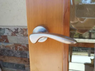 Puertas de cerezo con cristal