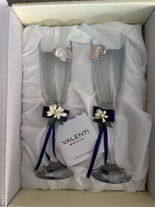 Set 2 Bicchieri Valenti Argento