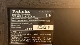 Equipo de Musica Technics SC-EH760