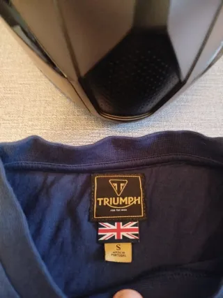 Camiseta Triumph Vintage Azul Talla S
