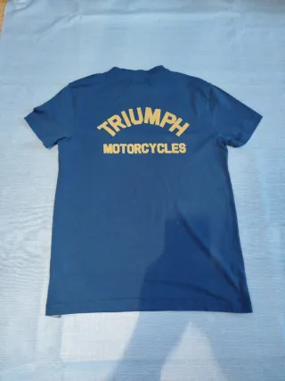 Camiseta Triumph Vintage Azul Talla S