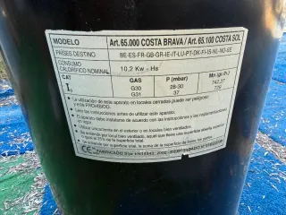 Estufa de butano para jardín