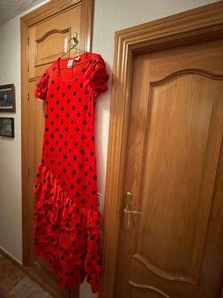 Vestido Flamenca Lunares Talla Única
