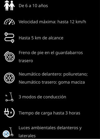 Patinete eléctrico ZING A6 para niños
