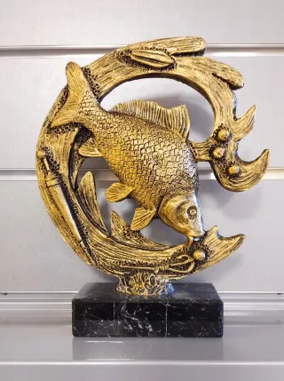 Trofeo Pesca Carpa Resina 24cm