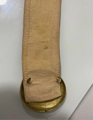 Cinturón ancho mujer hebilla dorada