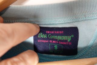 Sudadera Best Company azul logo crewneck