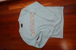 Sudadera Best Company azul logo crewneck