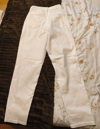 Pantalón vaquero blanco chica Primark T.34