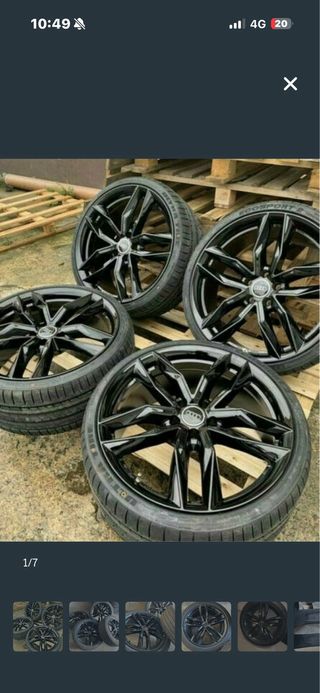 Llantas audi originales negras para coche