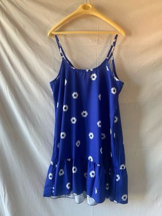 Abito estivo Shein floreale blu taglia L