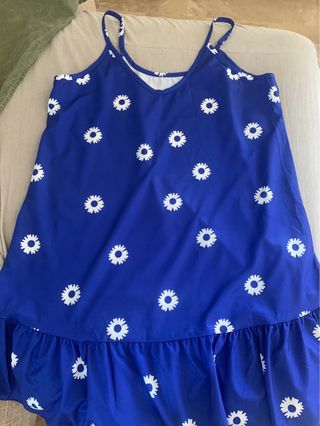 Abito estivo Shein floreale blu taglia L