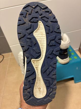 Botas de Nieve Niña Azul y Blanco