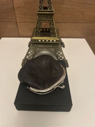 Monedero Piel Marrón Dolphin