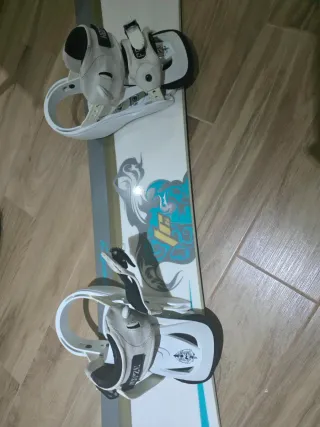 Tabla Snowboard + Fijaciones
