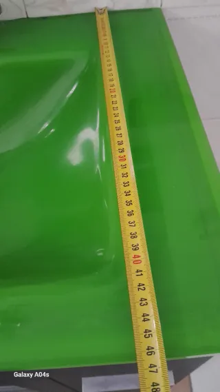 Lavabo verde de cristal