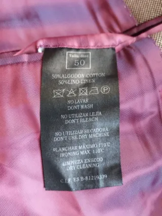 Blazer Nueva Lino Algodón Vintage Talla M