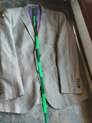 Blazer Nueva Lino Algodón Vintage Talla M