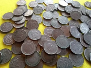 100 de monedas antiguas españolas de 5 pesetas
