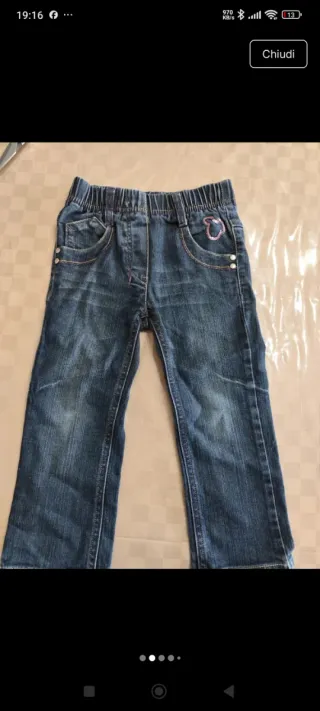 Completo jeans bambina