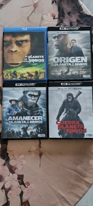 Pack 4 Películas Planeta de los Simios 4K