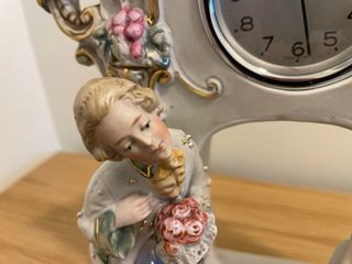 Orologio da tavolo porcellana biscuit antico
