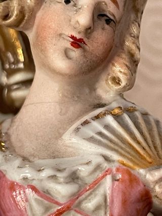 Orologio da tavolo porcellana biscuit antico