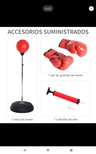 Saco de boxeo ajustable
