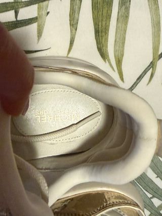 Zapatillas Michael Kors Olympia Oro/Blanco