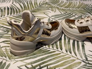 Zapatillas Michael Kors Olympia Oro/Blanco