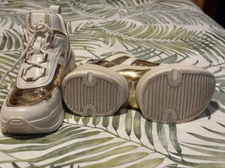 Zapatillas Michael Kors Olympia Oro/Blanco