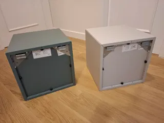 Mueble almacenaje cubo Ikea gris/verde