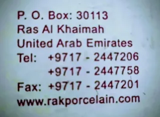 3 Lotes platosPorcelana RAk Emiratos Árabes Unidos