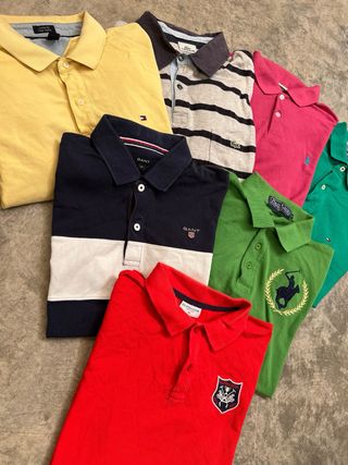 Polos de marca vintage a 5€ la unidad