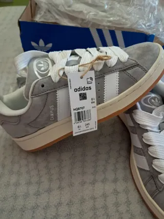 Zapatillas Adidas Campus Grises Nuevas