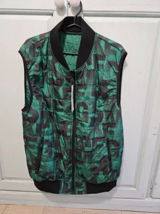 Gilet Bikkembergs reversibile verde taglia S