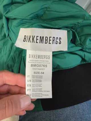 Gilet Bikkembergs reversibile verde taglia S